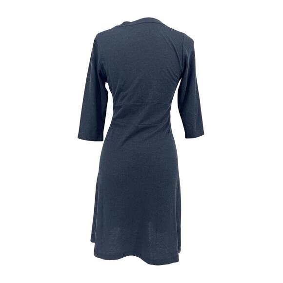 Horny Toad Women's S Rosemarie Black Fit Flare Summer Short Sleeve Short Dress - Picture 5 of 9